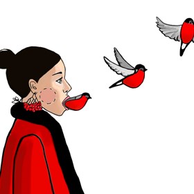 Иллюстрации: Рождение птицы